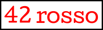 42 rosso